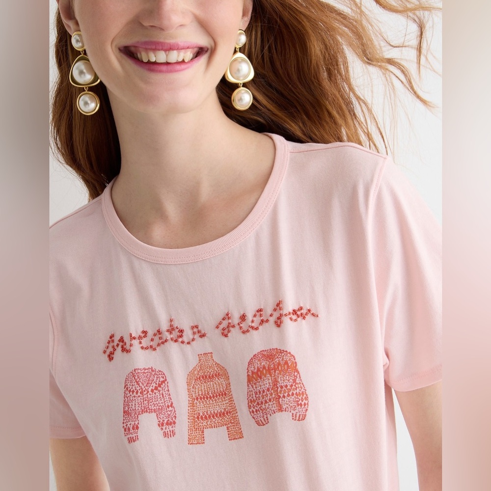 J.Crew Sweater season broken-in jersey T-shirt